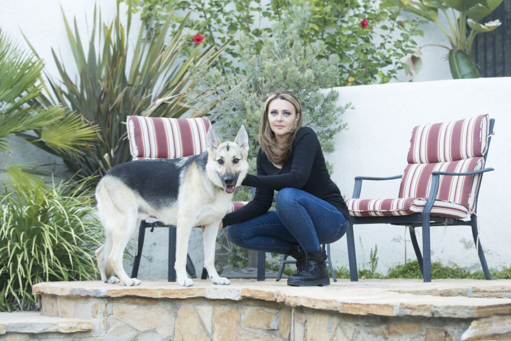 Women with her dog